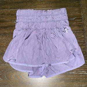 Purple free people way home shorts
